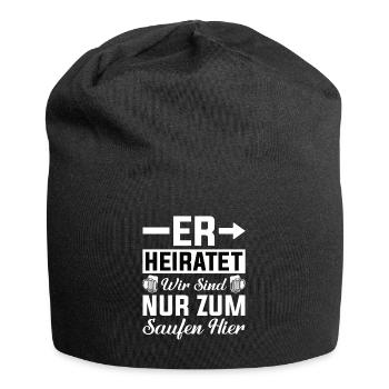 Junggesellenabschied Mann - Jersey-Beanie - Schwarz - Vorne