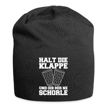 Pfalz Pfälzer Rheinland Pfalz Schorle - Jersey-Beanie - Schwarz - Vorne
