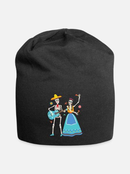 Dia de Los Muertos Tanz Mexiko - Jersey-Beanie - Schwarz