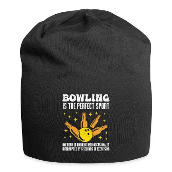 Bowling It ́s like Workout Bierfan Bowlingspieler - Jersey Beanie - black - Front