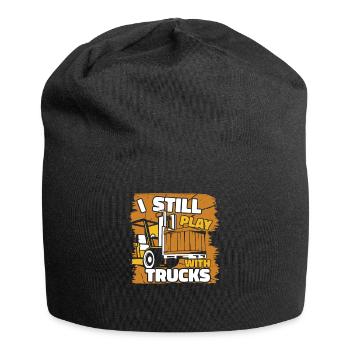 I Still Play With Trucks Gabelstaplerfahrer - Jersey-Beanie - Schwarz - Vorne