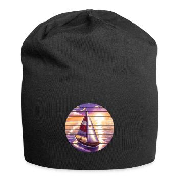 Segeln Segelsport Segelboot Segler Segelschiff - Jersey-Beanie - Schwarz - Vorne