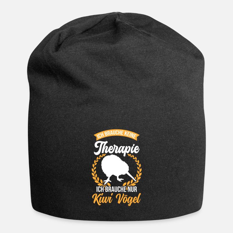 Brauche nur Kiwi Vogel Neuseeland - Jersey-Beanie - Schwarz