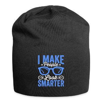 Ophthalmologist I make people look smarter - Jersey Beanie - black - Front