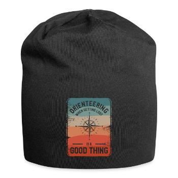 Orientierungslauf, wenn es eine gute Sache ist, sich zu verirren - Jersey-Beanie - Schwarz - Vorne