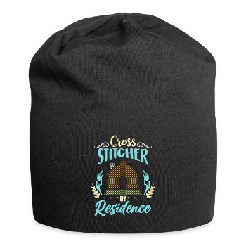Cross Stitch Cross Stitcher In Residence Quilting - Jersey-Beanie - Schwarz - Vorne