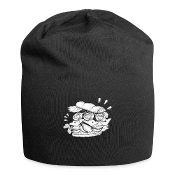 Sandwich Retro Fast Food - Jersey-Beanie - Schwarz - Vorne