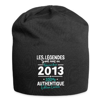 Legends born in November 2013 - 10 years old - Jersey Beanie - black - Front