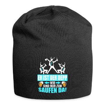 Junggesellenabschied Poltern Polterabend JGA - Jersey-Beanie - Schwarz - Vorne