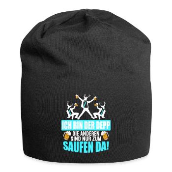 Junggesellenabschied Poltern Polterabend JGA - Jersey-Beanie - Schwarz - Vorne