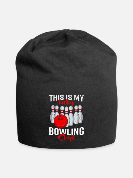 Bowling Outfit This is my Lucky Bowling Shirt - Jersey-Beanie - Schwarz
