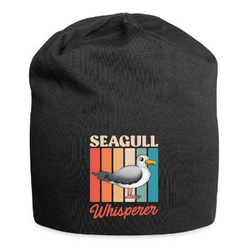 Seagull Whisperer Vogelliebhaber Seevogel - Jersey-Beanie - Schwarz - Vorne