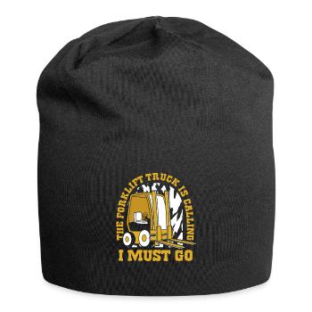 The Forklift Truck Is Calling Geländestapler - Jersey-Beanie - Schwarz - Vorne