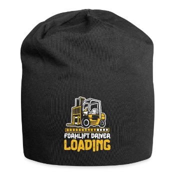 Forklift Driver Loading Gabelstaplerfahrer - Jersey Beanie - black - Front