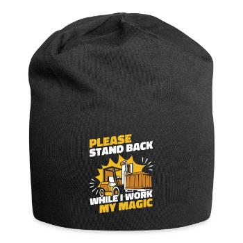 Prendre du recul pendant que je travaille mon télescopique magique - Bonnet en jersey - noir - Devant