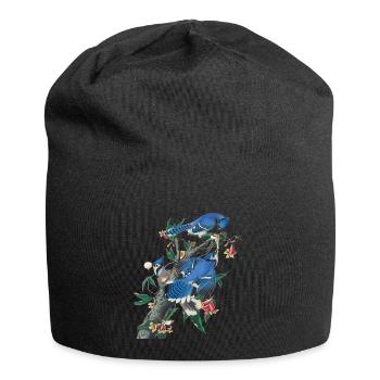 Audubon Blue Jay - Bonnet en jersey - noir - Devant