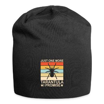 Spinnennetz Vogelspinne Spinnentier Spinnenliebhaber - Jersey-Beanie - Schwarz - Vorne