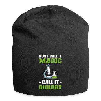 Biology Microscope Biologist - Jersey Beanie - black - Front