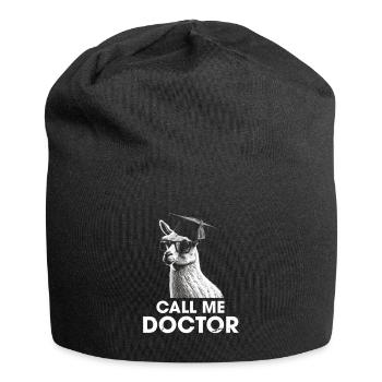 Call Me Doctor University Degree Doctor - Jersey Beanie - black - Front