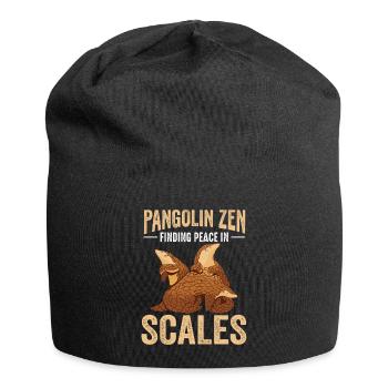 Peace In Sheds Pangolins Find Lovers - Jersey Beanie - black - Front