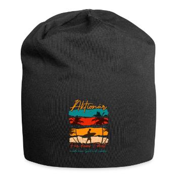 Aktionär Für Das Shirt Musste Mein Geld Arbeiten - Jersey-Beanie - Schwarz - Vorne