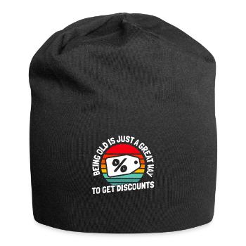 Schwarzer Humor - Jersey-Beanie - Schwarz - Vorne