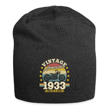 Geschenk Geburtstag 1933 - 90 Jahre - Jersey-Beanie - Anthrazit - Vorne