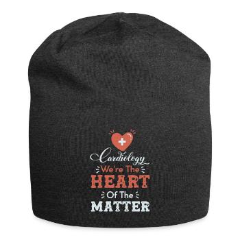 Infirmière en cardiologie Au cœur de la matière - Bonnet en jersey - charbon - Devant