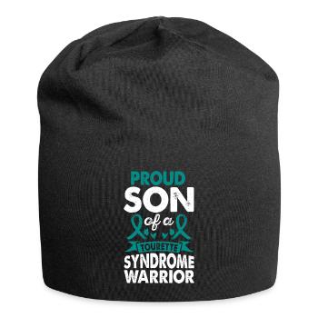 Son of Tourette's Syndrome Warrior Awareness Month - Jersey Beanie - black - Front