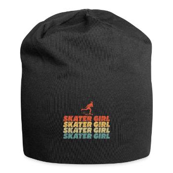 Skater Girl Skateboard Skateboarding Vintage - Jersey-Beanie - Schwarz - Vorne