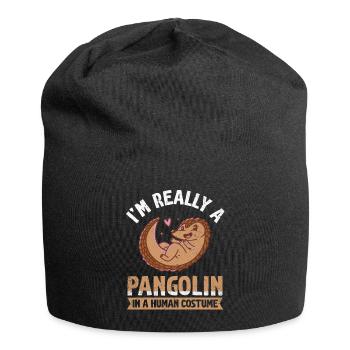 Je suis vraiment un pangolin-propriétaire de pandalins - Bonnet en jersey - noir - Devant