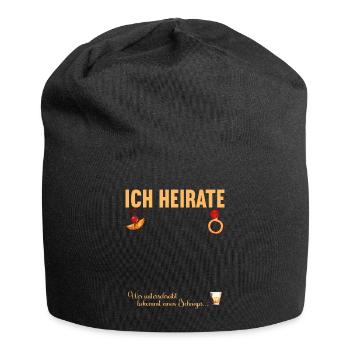Junggesellenabschied Polterabend JGA Männer - Jersey-Beanie - Schwarz - Vorne
