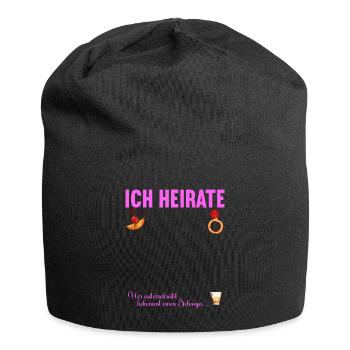 Junggesellenabschied Polterabend JGA Männer - Jersey-Beanie - Schwarz - Vorne