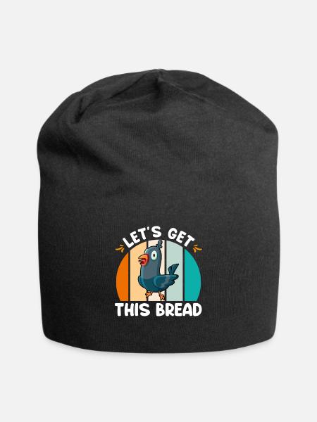 Tauben Let´s get this Bread Taubenliebhaber - Jersey-Beanie - Schwarz