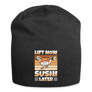 Japanisches Essen Sushi Liebhaber Bodybuilder - Jersey-Beanie - Anthrazit - Vorne