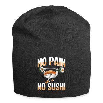 Japanisches Essen Sushi Liebhaber Bodybuilder - Jersey-Beanie - Anthrazit - Vorne