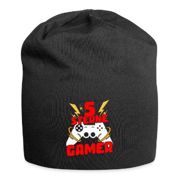 Joueur 5 étoiles - Bonnet en jersey - noir - Devant