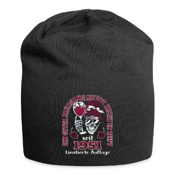 72. Geburtstag 1951 72er Guter Jahrgang - Jersey-Beanie - Schwarz - Vorne