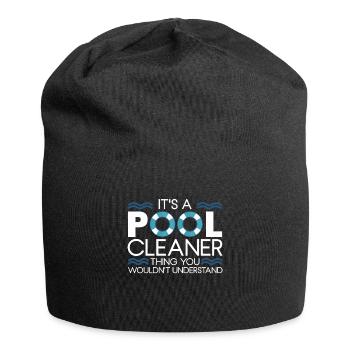 Nettoyage de piscine Travail Gardien de piscine - Bonnet en jersey - noir - Devant