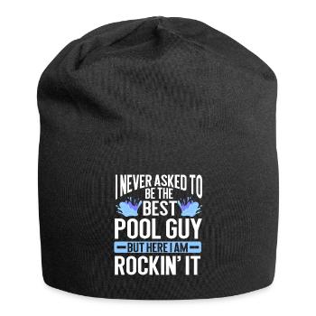 Nettoyage de piscine Travail Gardien de piscine - Bonnet en jersey - noir - Devant