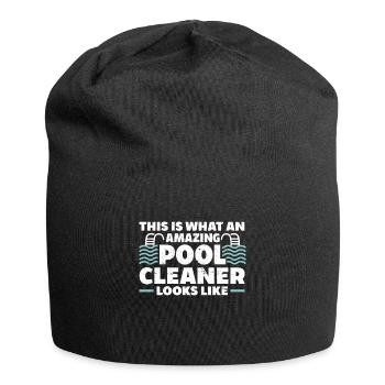 Nettoyage de piscine Travail Gardien de piscine - Bonnet en jersey - noir - Devant