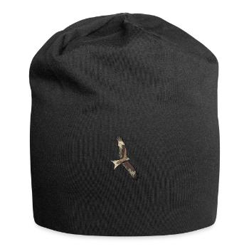 Red kite I bird of prey pickling motif for falconer - Jersey Beanie - black - Front