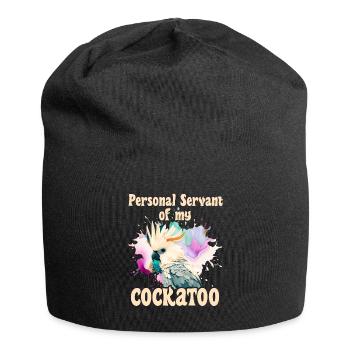 Kakaduu Serviteur personnel de mon cacatoès - Bonnet en jersey - noir - Devant