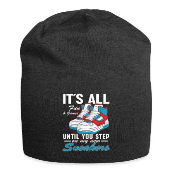 Funny sneaker collector - sneakers - Bonnet en jersey - charbon - Devant