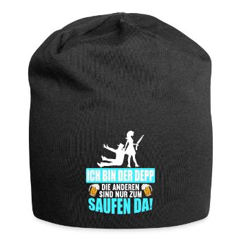 Junggesellenabschied Poltern Polterabend JGA - Jersey-Beanie - Schwarz - Vorne