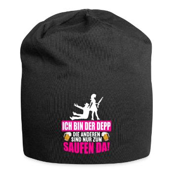 Junggesellenabschied Poltern Polterabend JGA - Jersey-Beanie - Schwarz - Vorne