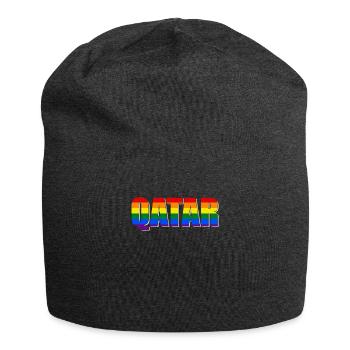 QATAR LGBTQIA - Jersey Beanie - charcoal grey - Front
