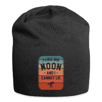 I Like Big Moon And I Cannot Lie Astronomy - Jersey Beanie - black - Front
