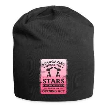 Stargazing Where The Stars Are My Audience - Jersey Beanie - black - Front