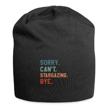 Tut mir leid, dass ich keine Sternenbeobachtung verabschieden kann Astronomie Sternenbeobachtung - Jersey-Beanie - Schwarz - Vorne